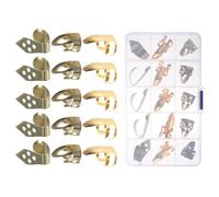 NIYANGLE Metal Guitar Finger Picks Set with Plastic Thumb Picks for Banjo Ukulele Bass Comfortable Protective Finger Stalls for Fingertip Injury Prevention Suitable for Practice and