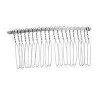 NIYANGLE Metal Hair Clip Comb 7.8cm Bridal Wedding Veil Comb 20 Teeth for Women