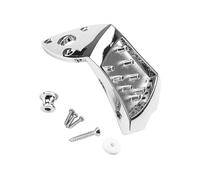 NIYANGLE Metal Mandolin Tailpiece String Mandolins Chrome Wave Design Hardware Part Enhancing Sound Quality and String Stability Compatible with Various Models for Improved Acoustic