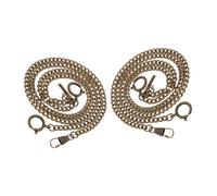NIYANGLE Metal Pocket Watch Chain Vintage and Classic Style Secure O Link 2pcs with for Golden Sturdy Pocket Watch Vest Chain and Gentleman's, Suitable for Weddings Daily Wear