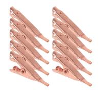 NIYANGLE Mini Copper Alligator Clips 20Pcs Electrical Test Clamps Flat Contact Points for Lab Experiments and Precise Circuit Testing