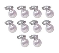 NIYANGLE Mini Pearl Hair Clips 10 Pcs with Charming and Elegant Design for Highlighting Appearance for Plastic Braid Hair Decoration Clips