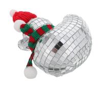NIYANGLE Mirror Duck Figurine 5.12 Inch Reflective Glass Christmas Decor | Groovy Holiday Accent for Office or Living Room, Compact and Easy to Clean, Disco Party Charm