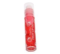 NIYANGLE Moisturizing Lip Oil with Roller Ball Transparent Colorless Hydrating Lip Lotion Infused with Strawberry Fruit Avocado Extracts Easy Application for All Ages