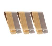 NIYANGLE Money Clip Sturdy and Minimalist 6pcs Stainless Steel and Brass Bill Binder with Single Handed Operation for Men and Women for Traveling and Business Meetings