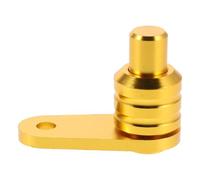NIYANGLE Motorcycle Parking Lock Handle Motorcycle Parking Brake Lever Switch Lock Aluminium Alloy Golden for Motorbike and Scooter with M6 Screws Nuts Bushing