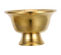 NIYANGLE Multi-Function Offering Cup Brass Sacrifice Bowl for Meditation and Festival Use with Decorative Elegance and Practical Water Holding Capacity