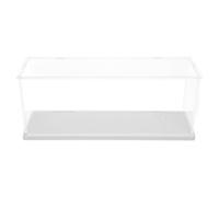 NIYANGLE Multi-tier Acrylic Display Box for Collectible Figures, Single Layer 315×95×125mm Storage Showcase with Lid, Display Case for Action Figures and Keepsakes