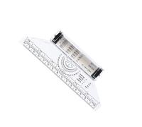 NIYANGLE Multifunctional Plastic Rolling Ruler for Angle Measuring and Parallel Drawing Lightweight High-impact Design Tool for Students Artists Architects Drafting and Canvas