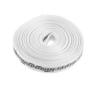 NIYANGLE Musical Notes Ribbon 1cm Wide 10 Yards Music Themed Fabric Ribbon for Wrapping, Wedding Decoration, Scrapbooking and Craft Sewing
