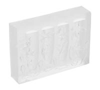 NIYANGLE Nail Mold: Silicone Nail Art Mold 3D Floral Carved Tool Lily Flower Embellishment Mould Creative Manicure Accessory for Professional and Home Use
