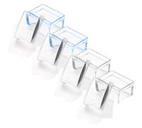 NIYANGLE Nail Stamper Set with Plastic Transfer Plates 4pcs Rectangle Featuring Versatile Style Adaptation and Great Durability for DIY Manicure Decoration for Manicure Art at Home