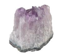 NIYANGLE Natural Amethyst Crystal Cluster Irregular Shape Tabletop Decor Desktop Adornment Unique Chic Ornament for Home Office Living Display