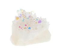 NIYANGLE Natural Angel Quartz Cluster Crystal Stones Rough Gemstones for Office Decor Teaching Specimen with Energy and Holistic Benefits