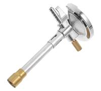 NIYANGLE Natural Gas Burner School Gas Bunsen Burner Laboratory Supply Zinc Alloy Silver Versatile Wide Range Applications for Laboratory Experiments and Research Fields