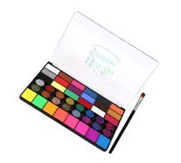 NIYANGLE Neon Body Paint Set Face Paint Set for Boys and Girls Water Painting Kit Brush Safe Non-toxic for Party and Event
