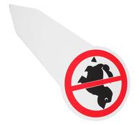 NIYANGLE No Pooping Yard Sign with Stake No Dog Allowed Lawn Sign for Garden and Lawn Décor Outdoor Dog Poop Spike Stake for Yard and Patio 15x30cm