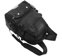 NIYANGLE Oxford Cloth Large Capacity Football Backpack with Basketball Net and Buckles Men S Black Sports Rucksack for School Outdoor Volleyball Soccer Storage