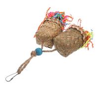 NIYANGLE Parrot Chewing Multi-functional Hanging Bird Chew that Promotes Physical Activity and Mental Stimulation for Pet Birds and Parrots in Cages Random Color