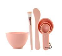 NIYANGLE Pe and Abs Materials Facial Mixing Bowl Set 6pcs Multi-functional Beauty Tools Including for Mixing and Applying Masks for Home Skin Care