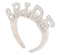 NIYANGLE Pearl Rhinestone Headband for Women Vintage Bridal Headpiece Hair Accessory for Weddings Parties and Special Occasions Elegant Hair Decor