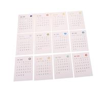 NIYANGLE Peel and Stick Monthly Date Sticker Yearly Planner Calendar for Desk Wall Fridge DIY Journaling Creative Writing Paper with Strong Adhesive for Personalised Management