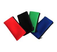 NIYANGLE Pencil Bag Set 4 Pcs Neoprene Multi-Pocket Pencil Stationery Organizer Lightweight Waterproof Carrying Case