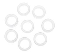 NIYANGLE Pets Grooming Scissors Finger Rings Covers White 8pcs Silicone with Supple and Comfortable Touch for Home Personal Use and Pets Salon