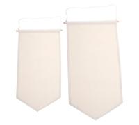 NIYANGLE Pin Wall Display Banner for Hanging Display and Decorating 2pcs for Enamel Pins and Brooches, Beige Polyester-cotton and Wood Material Bedroom or Office
