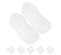 NIYANGLE Plastic Baby Foot Mold 6 Pairs Foot Sock Form Foot Mannequin Shoe Shaper for Toddler Baby Socks Display Mold 10cm