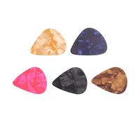 NIYANGLE Plastic Guitar Picks Set Protects Fingers Lightweight and Portable 5pcs Essential Guitar Accessories Random Color Suitable for Acoustic and Electric Stringed Instruments