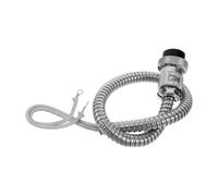 NIYANGLE Popcorn Maker Kettle Power Cord Replacement for 8 Oz Popcorn Machines with Universal Compatibility and High-temperature Resistant Insulation, Silver Metal Commercial Accessory Wire