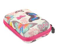 NIYANGLE Portable Eva and Nylon Material with 30 Compartments Essential Oil Storage Bag Round Shape Travel Case with Mesh Bag for Organizing Perfume Bottles for 1ml 2ml 3ml Bottles