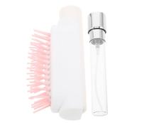 NIYANGLE Portable Hair Brush with Fine Mist Spray, Built-in Water Spray, Soft Rounded Bristles for Hydration and Detangling, Suitable for Wet or Dry Styling after Workouts or Busy Mornings,