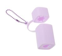 NIYANGLE Portable Lipstick Storage Bag Silicone Case for Travel Outdoor Purple Lipstick Holder Pouch for Girls