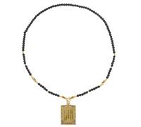 NIYANGLE Portable Meaningful Buddhist Amulet Scriptures Pendant Five with Powerful Protection, Glass and Aluminum Alloy Material, Stylish Decoration for Practice Buddhism