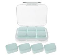 NIYANGLE Portable Medicine Case Travel Medicine Organizer Box Multi-Compartment Design Tight Seal Pp PC Material Simple and Pretty Style for Daily Dose Planning and Travel Use