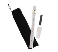 NIYANGLE Portable Mini Saxophone Abs Pocket Instrument for Adults Easy to Play Educational for Rhythm Training and School Performances White Compact Design with Carry Bag