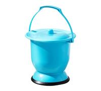 NIYANGLE Portable Plastic Spittoon Urinal Pail Pot with Lid for Home and Travel Use, Easy to Clean and Suitable and Elderly, Lightweight and Sturdy Bedpan