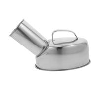 NIYANGLE Portable Stainless Steel Urinal Bottle for Men 1.2L Spill-Proof Male Urinal for Home Hospital and Travel Use Carry Handle