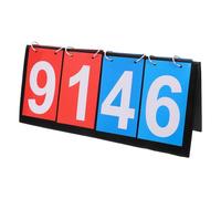 NIYANGLE Portable Table Tennis Scoreboard Flipper Lightweight with Four-digit Display, Metal and Cloth Paper Board Construction and Readable in Every Direction for Basketball and Table