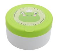 NIYANGLE Powder Puff with Plush Fluffy Applicator and Green Frog Powder Puff Case for Delicate Skin for Travel and Home Use