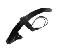 NIYANGLE Professional Front-mount Swim Snorkel for Adults and Youth, Adjustable Head Strap with Silicone , Wet-dry Tube for Swim Training and Lap Swimming in Black