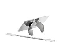 NIYANGLE Professional Makeup Mixing Palette Set Mixing Ring and Large Cosmetic Plate for Nail Art and Foundation Blending Makeup Artist Tool and Application