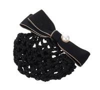 NIYANGLE Professional Office Mesh Hair Bow-knot Elegant Headdress for Women for Work Nursing Hospitality and Safety Hair Management
