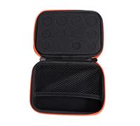 NIYANGLE Protection Case for Essential Oils Slots with Divider and Mesh Pocket Orange Eva Hard Shell Storage Bag for Bottles