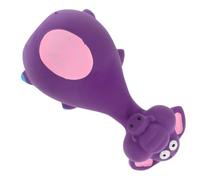NIYANGLE Purple Elephant Shaped Latex Squeaky Dog for Puppies | Interactive Chew Play, Daily Boredom Relief, Cartoon Design, Safe Latex Build, for Small Dogs