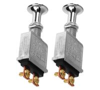 NIYANGLE Push Pull Switch with Zinc Alloy and Copper Construction 75a Dual Protection Dc 2pcs 6-28v On-off Toggle Switch Headlight Control for Cars and Agricultural Vehicles