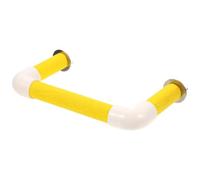 NIYANGLE Pvc Bird Stand Rod Parakeet Perch for Cage Birds Easy to Use Yellow Parrot Perch to Develop Coordination the Cage