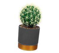 NIYANGLE Realistic Artificial Potted Cactus Ornament Compact Succulent Plant Decor for Home Bedroom Office Table Lightweight Faux Cactus Adornment with Vivid Design for Garden and